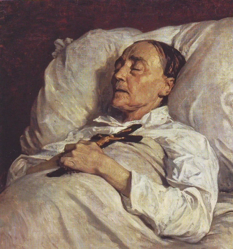 Ritratto di Madame Mazois sul letto di morte - Museo d'Orsay, Parigi